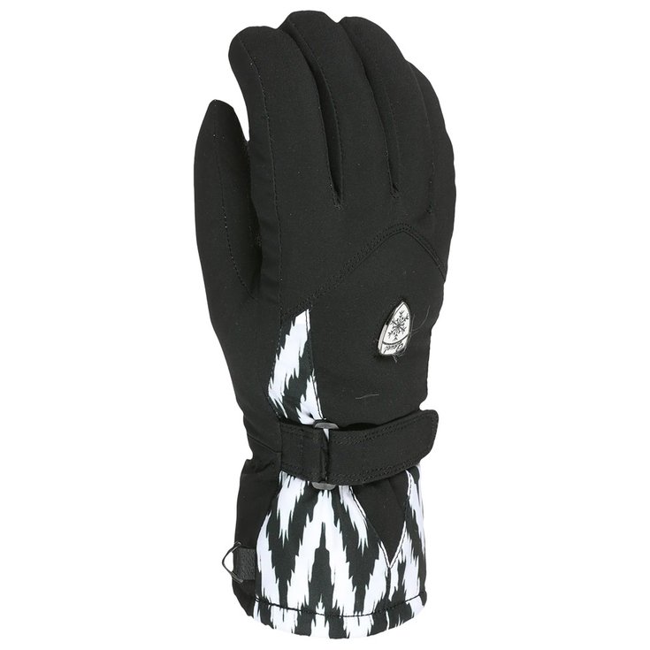 Level Hero Women Glove Black White 