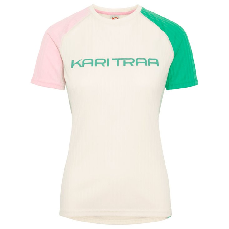 Kari Traa Tee-shirt de trail Ella Baselayer Tee Shirt Light Beige Présentation