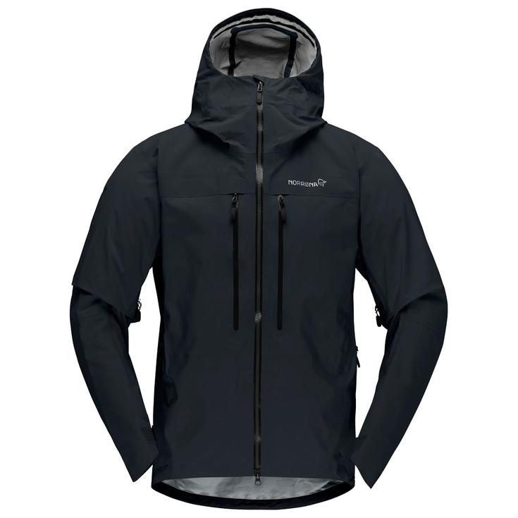 Norrona Bergsteigerjacke Trollveggen Gore-Tex Pro Light Jacket M's Caviar Black Präsentation