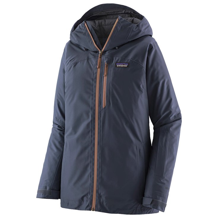 Patagonia Skijacke W's Insulated Powder Town Jacket Blue Dulse Mauve Präsentation