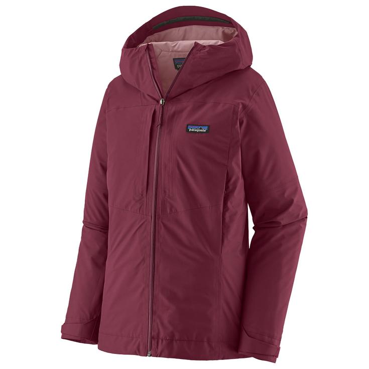 Patagonia Veste de rando Insulated Boulder Fork Rain W Berry Fig Présentation