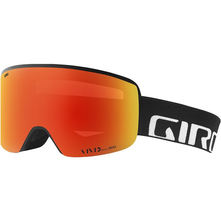 Giro Masque de Ski Axis Black Wordmark Vivid Ember + Vivid Infrared Présentation
