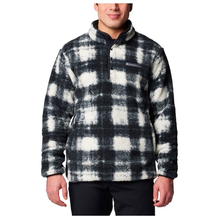 Columbia Pile Rugged Ridge Half Snap Fleece Chalk Omblur Presentazione