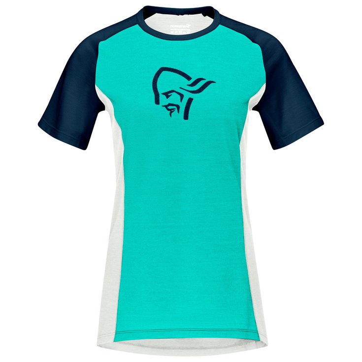Norrona MTB jersey Fjørå Wool T-Shirt W's Arcadia Snowdrop Overview