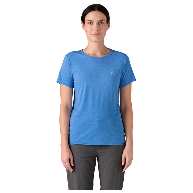Patagonia Hiking tee-shirt Capilene Cool Daily Graphic Shirt Waters Swelldrifter Abundant Blue X Dye Overview