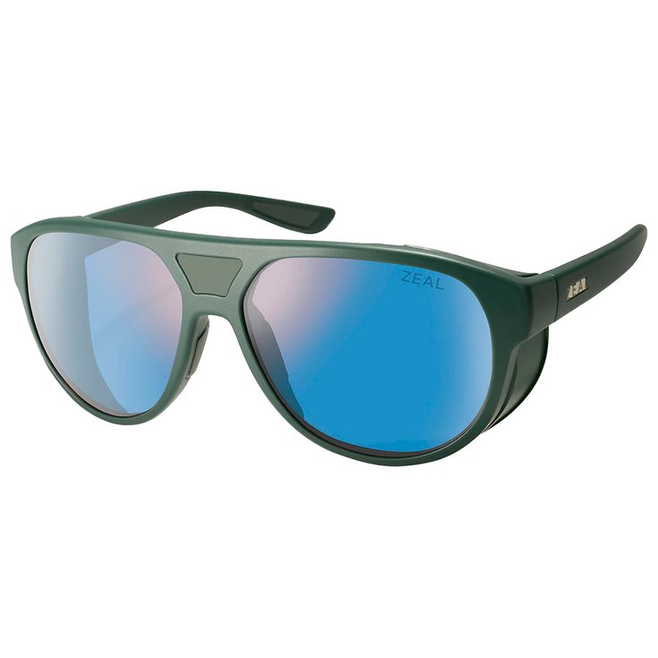 Zeal Sunglasses Selkirk Sitka Green Ellume Polarized Horizon Blue Overview