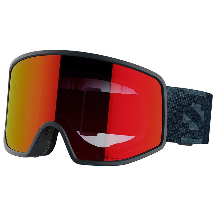 Salomon Máscaras Sentry Pro Ebony Sigma Photo Poppy Red Presentación