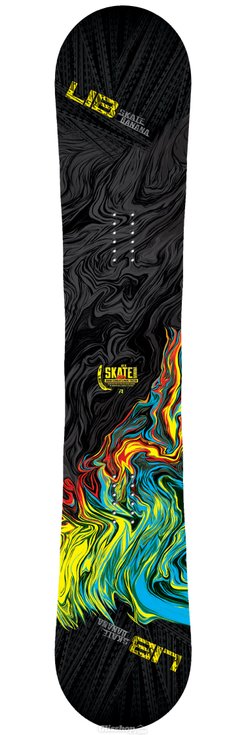 Lib Tech Snowboard Plank Skate Banana Burst Tail Boven