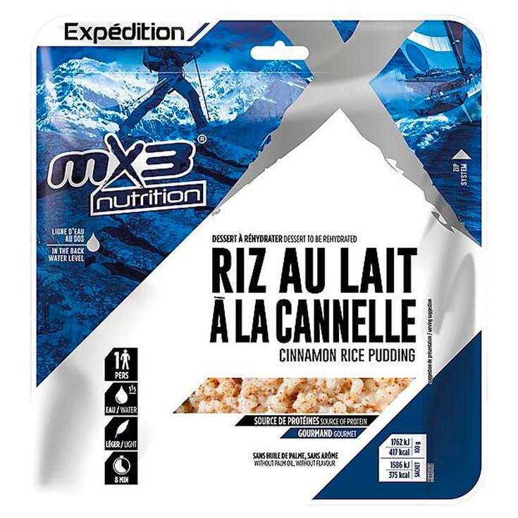 MX3 Gevriesdroogde maaltijd Riz Au Lait Cannelle 90 g Voorstelling
