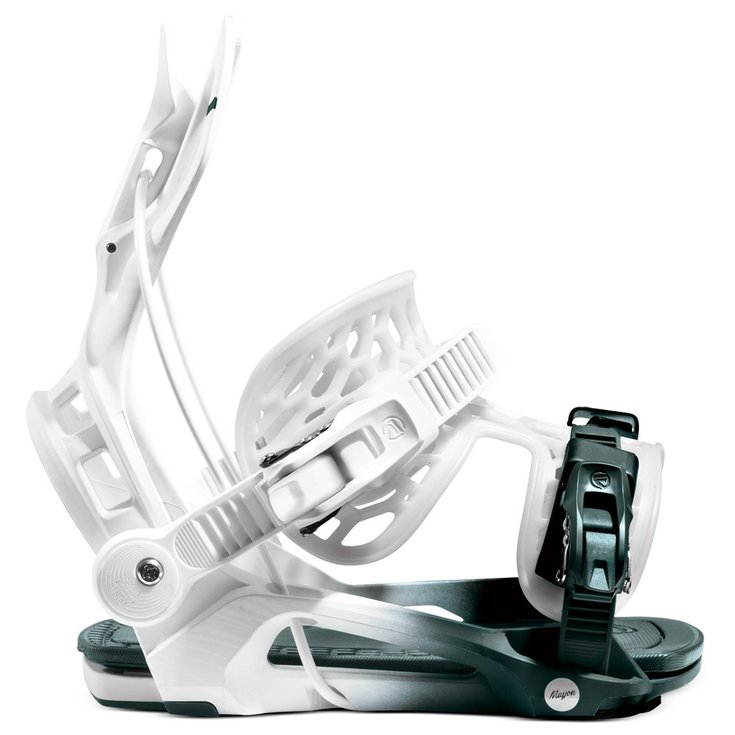 Flow Snowboard Binding Mayon White Green Overview