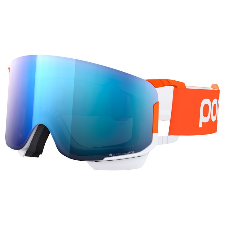 Poc Masque de Ski Nexal Mid Clarity Comp Fluorescent Orange/Hydrogen Wh Présentation