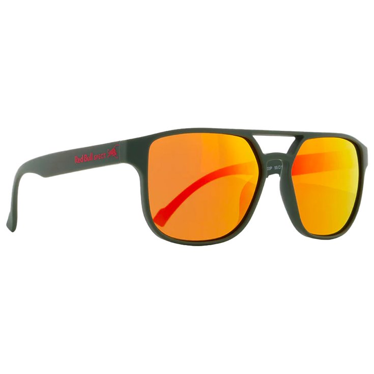 Red Bull Spect Cooper Olive Green Brown With Red Mirror 