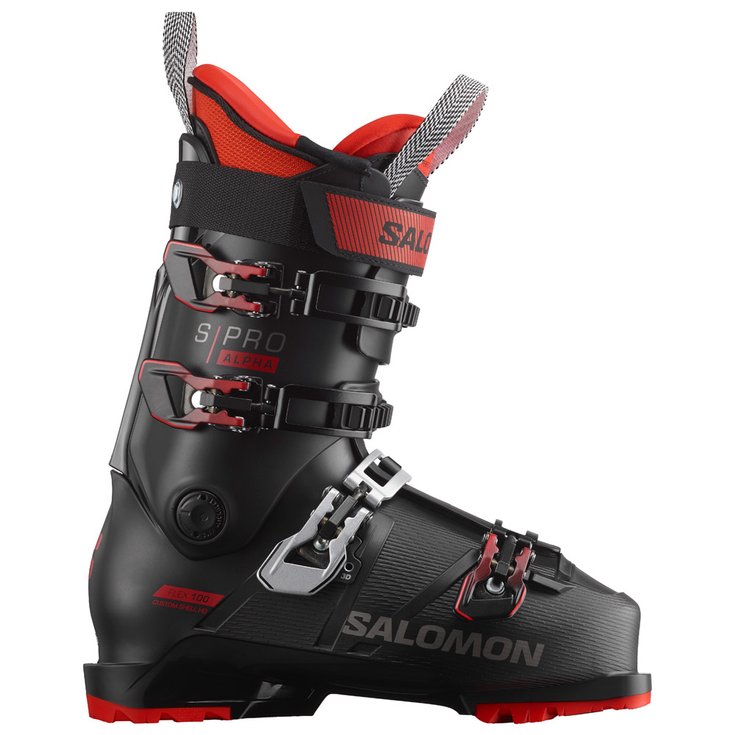 Salomon Botas de esquí S/Pro Alpha 100 Black Red Presentación