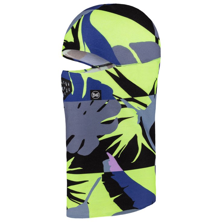 Buff Strumpfmaske Thermonet Hinged Youth Bataclava Kalne Pale Lime Präsentation
