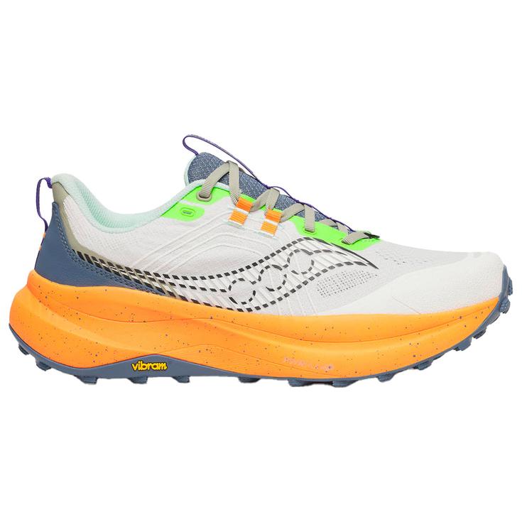 Saucony Chaussures de trail Xodus Ultra 4 White Tumeric Présentation