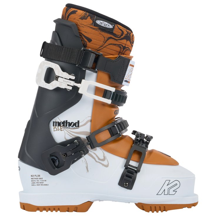 K2 Chaussures de Ski Method B&E White Brown Dos
