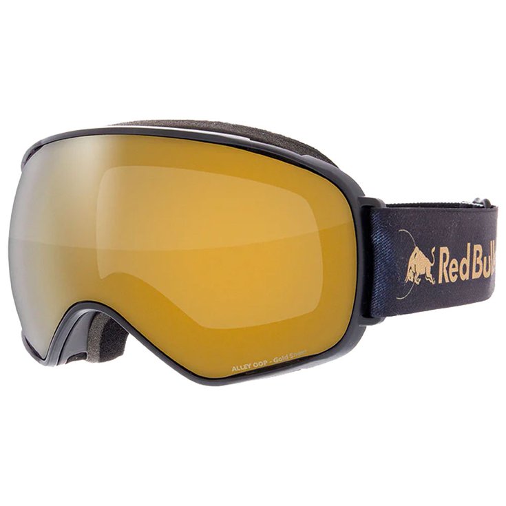 Red Bull Spect Goggles Alley Oop Matt Black Gold Orange Gold Mirror Overview