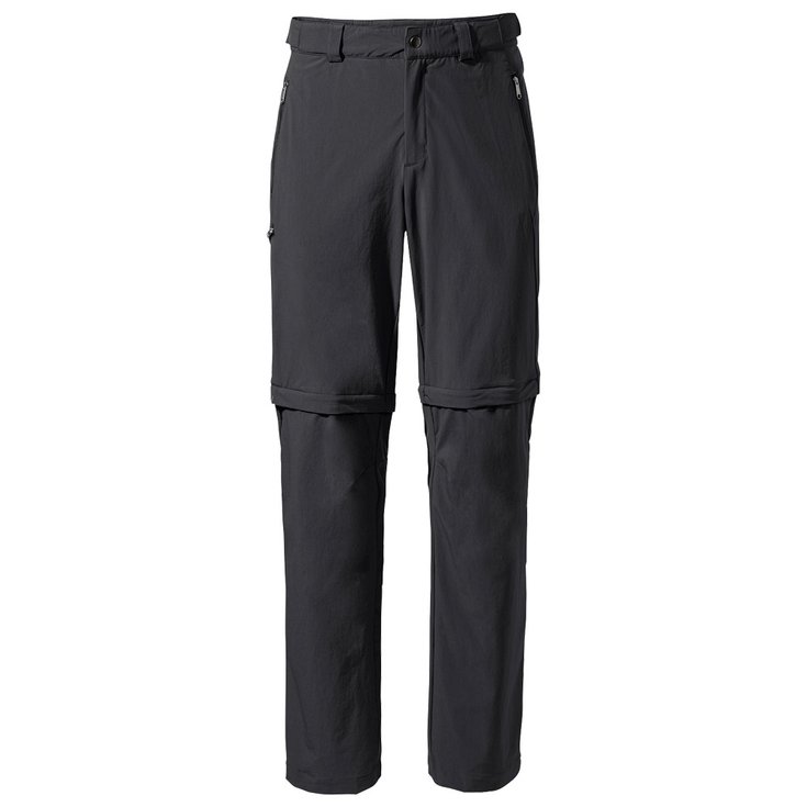 Vaude Pantalon de rando Men's Farley Stretch T-Zip Pant Black Presentación