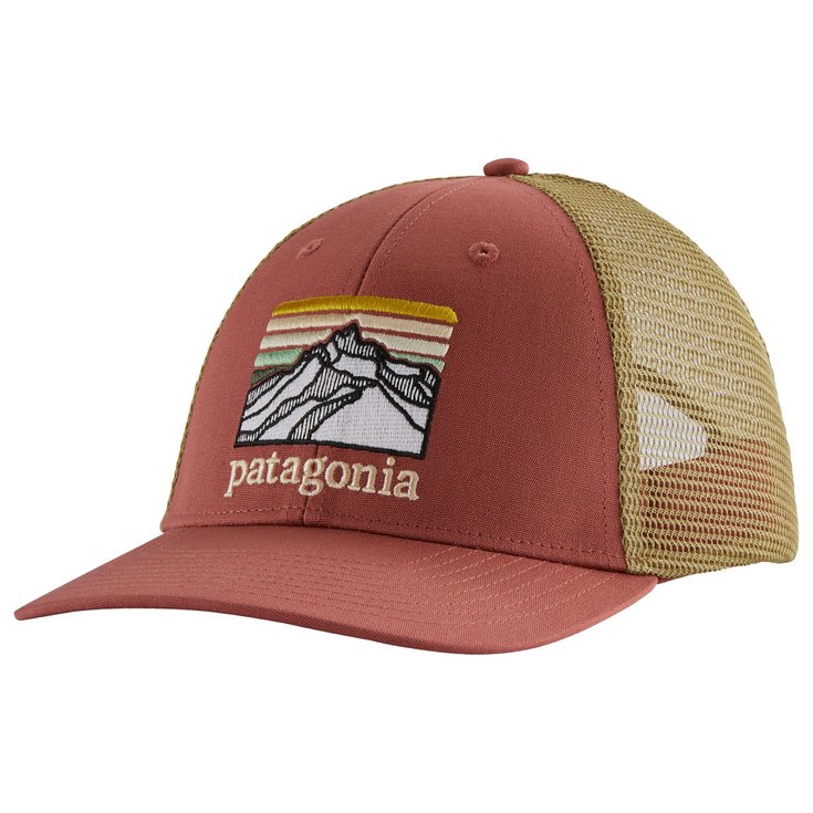 Patagonia Casquettes Line Logo Ridge Lopro Trucker Hat-spanish Red Présentation