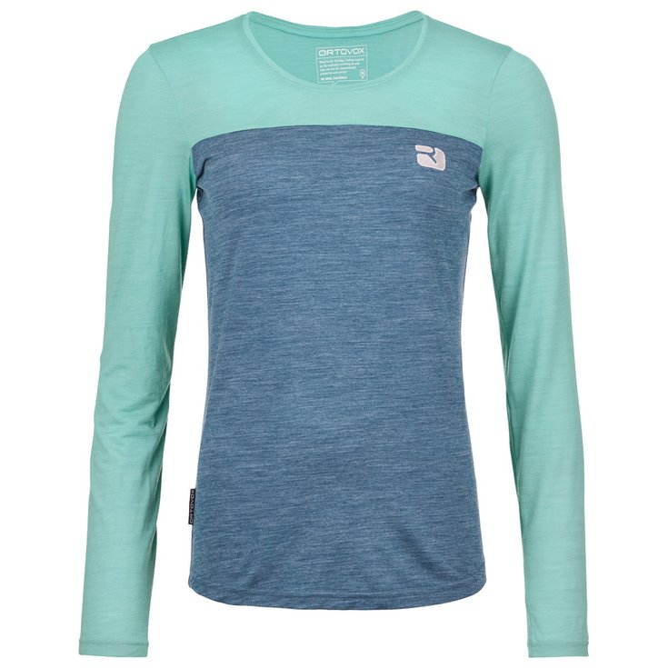 Ortovox Tee-shirt de rando 150 Cool Logo Ls W Ice Waterfall Overview