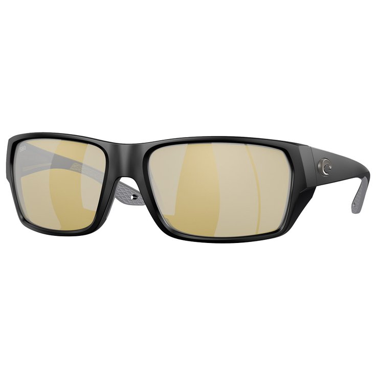 Costa Del Mar Sonnenbrille Tailfin Matte Black Sunrise Silver Mirror Polarized Präsentation