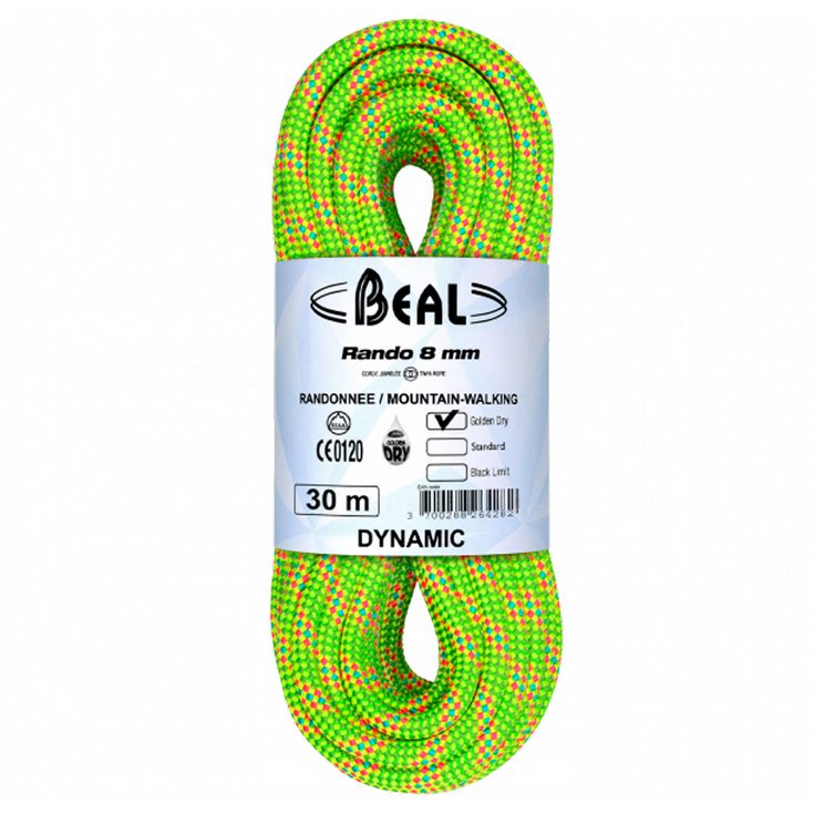 Beal Rope Rando 8mm Golden Dry Yellow Overview