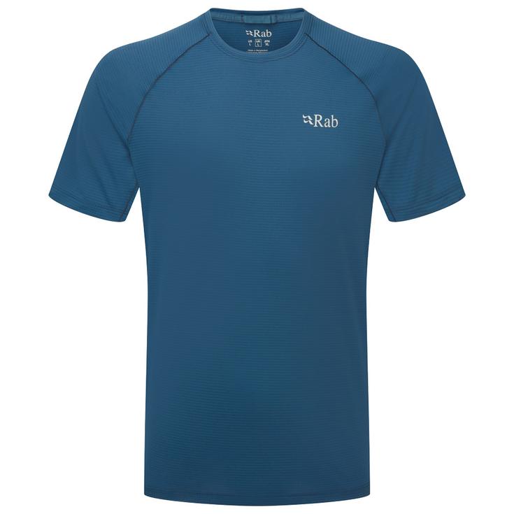 RAB Camiseta de trekking Sonic Tee Shirt Tempest Blue Presentación