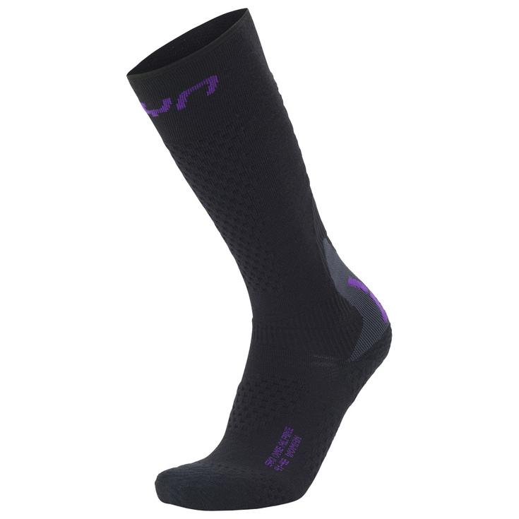 Uyn Calze da sci Woman Ski One Alpine Merino Sock Black Violet Presentazione