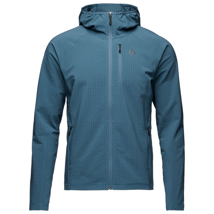 Black Diamond Chaqueta de trekking M Coefficient Storm Full Zip Hoody Creek Blue Presentación