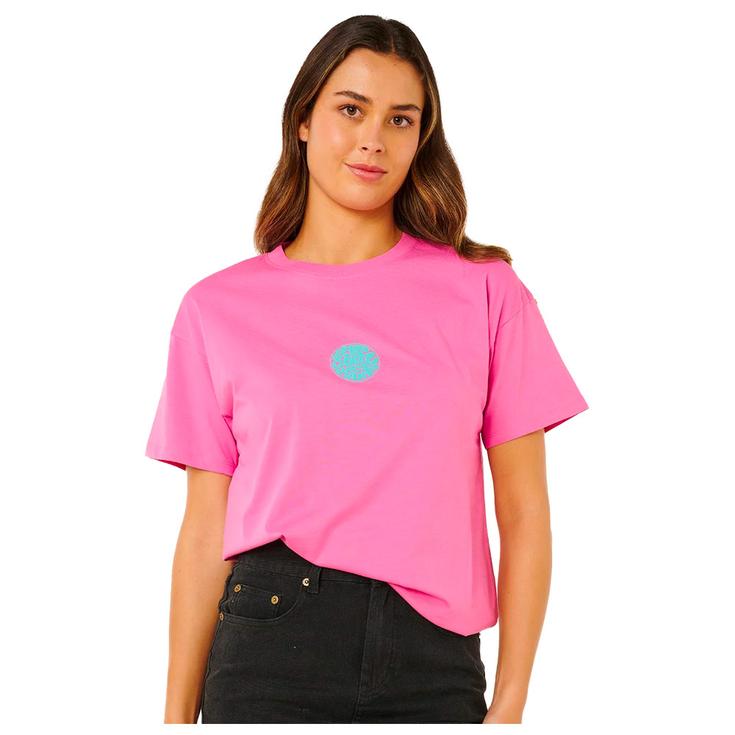 Rip Curl Tee-Shirt Icons Of Surf Relaxed Super Pink Overview