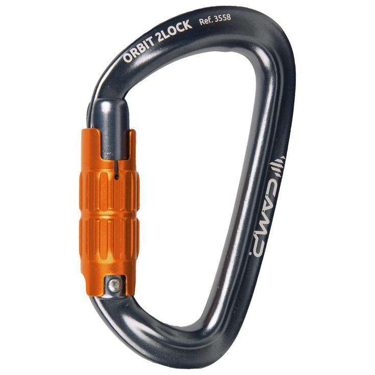 C.A.M.P. Moschettoni Orbit 2 Lock Gun Metal Presentazione