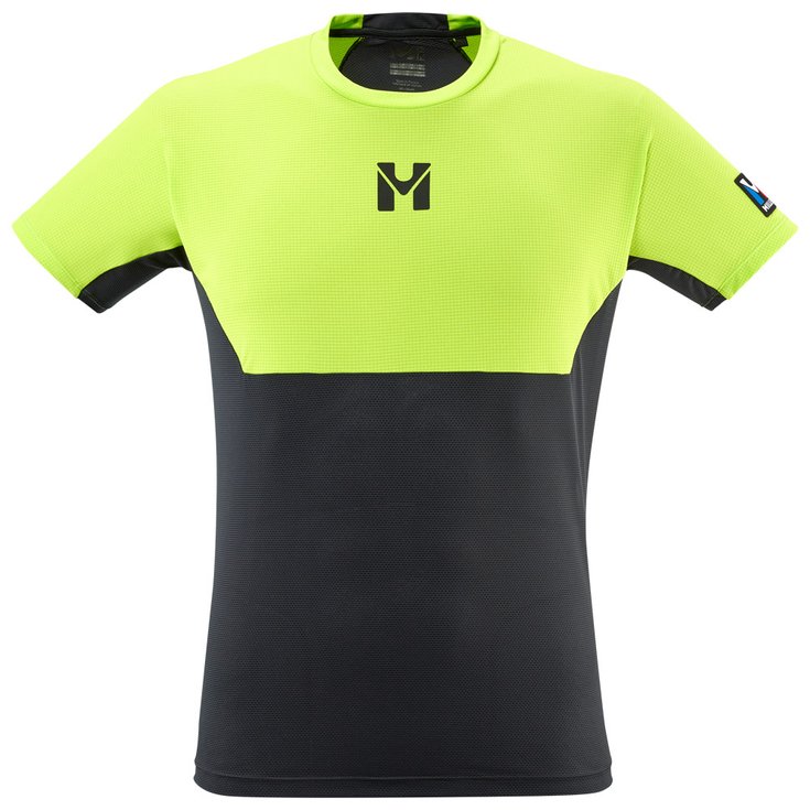 Millet Trail tee-shirt Trilogy Sky SS Black Acid Green Overview