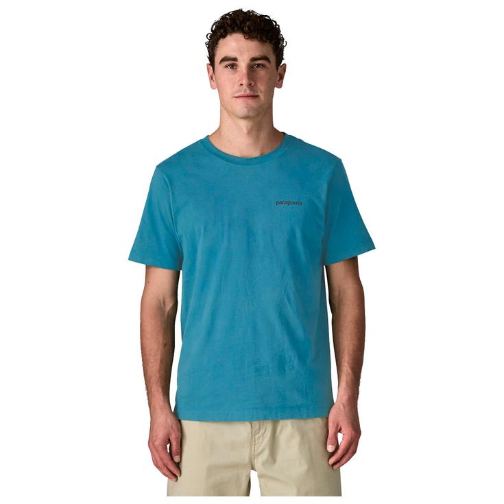 Patagonia Maglietta P-6 Logo Shore Blue Presentazione