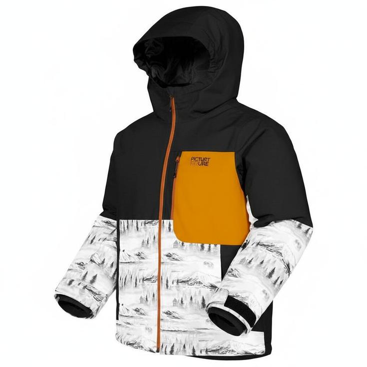 Picture Blouson Ski Daumy Black Mood Print Honey Présentation