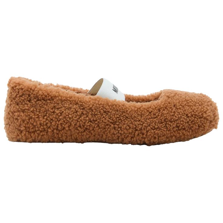 Moon Boot Shearling Ballerina Cognac 