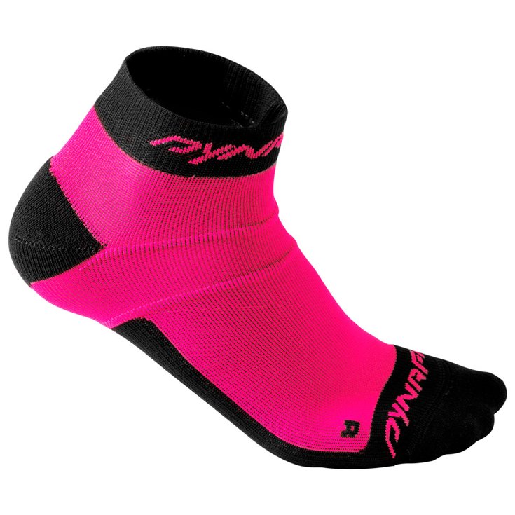 Dynafit Socken Vertical Mesh Footie Pink Glo Präsentation