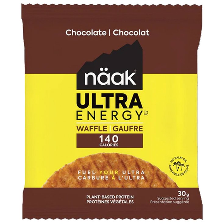 Naak Barre Energétique Chocolate Ultra Energy Waffles Présentation