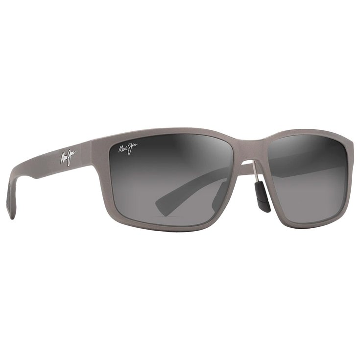 Maui Jim Lunettes de soleil Walewaha Asian Fit Metal Matte Grey Neutral Grey Mineral Superthin Présentation