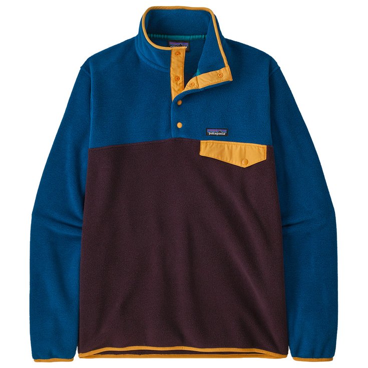 Patagonia Sweater Lightweight Synchilla Snap-T Obsidian Plum Overview