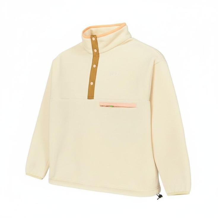 Picture Polaire Arcca W 1/4 Fleece Wood Ash Présentation