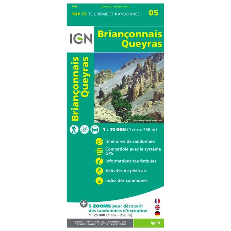 IGN Map Brianconnais Queyras Overview