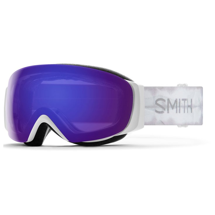 Smith Masque de Ski I/O Mag S White Shibori Dye Chromapop Everyday Violet Mirror + Chromapop Storm Rose Flash Présentation
