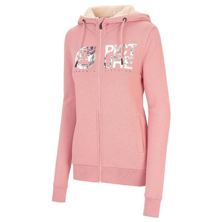 Picture Sweat Basement Zip Misty Pink Overview
