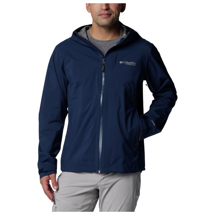 Columbia Hiking jacket Ampli-Dry II Shell Collegiate Navy Overview