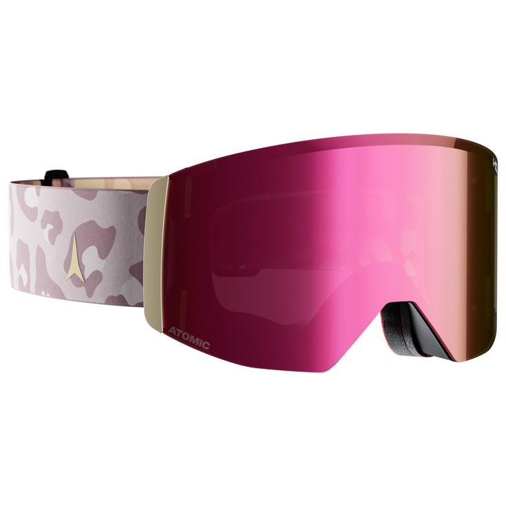 Atomic Goggles Four Q L Hd Signature Amie Engebretson Wild Concrete Pink Copper + Yellow Blue Overview