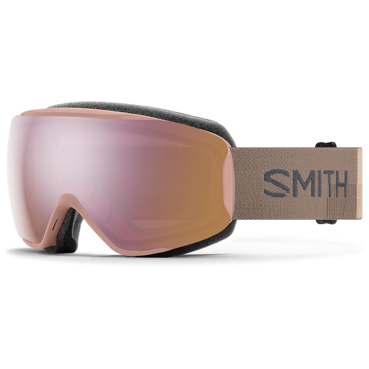 Smith Masque de Ski Moment Quartz Landscape Chromapop Everyday Rose Gold Mirror Présentation