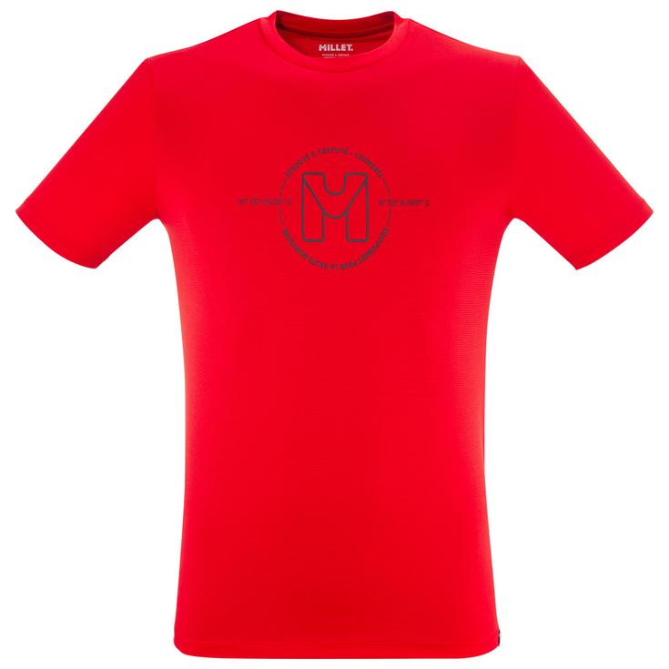 Millet Tee-shirt de rando Ubic Light Tee Shirt Short Sleeve M Red Présentation
