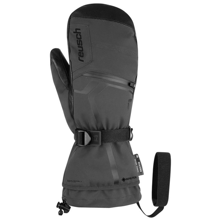 Reusch Fäustling Down Spirit Gore-Tex Mitten Asphalt Black Präsentation