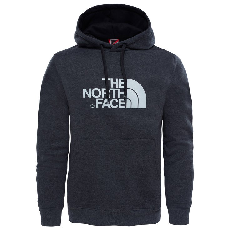 The North Face Sweaters Drew Peak Dark Grey Heather White Voorstelling