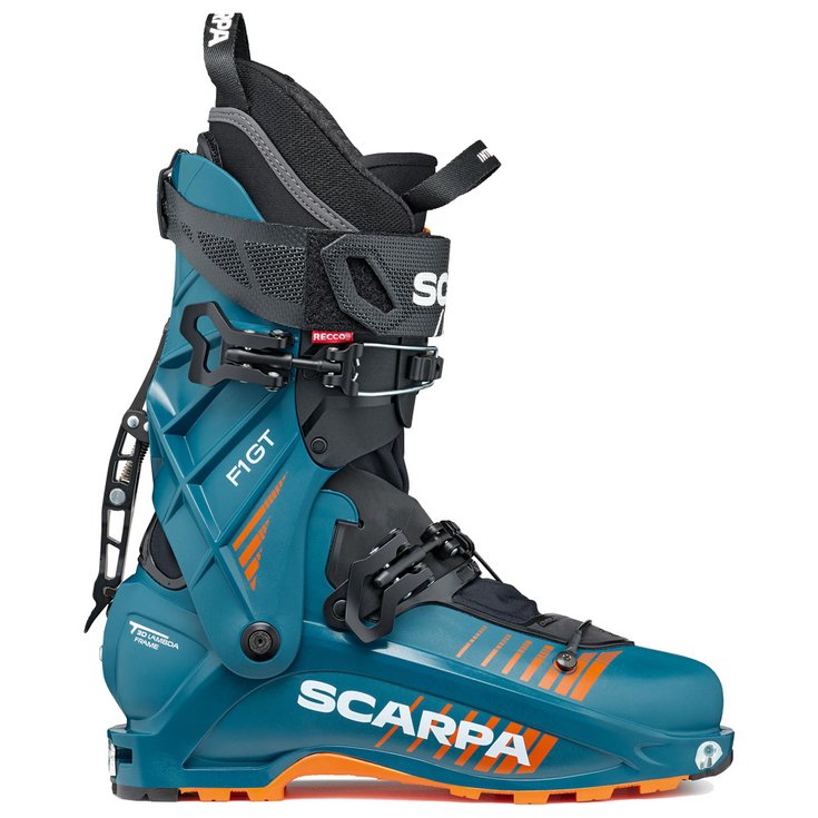 Scarpa Chaussures de Ski Randonnée F1 Gt Petrol Orange 